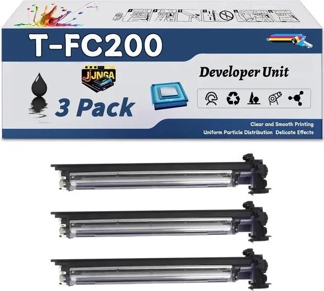 Main image of Work for Toshiba E Studio 2000AC 2500AC Printers, Replacement for Toshiba T-FC200 Developer Unit, Capacity of 80000 Pages (3 Pack Black)