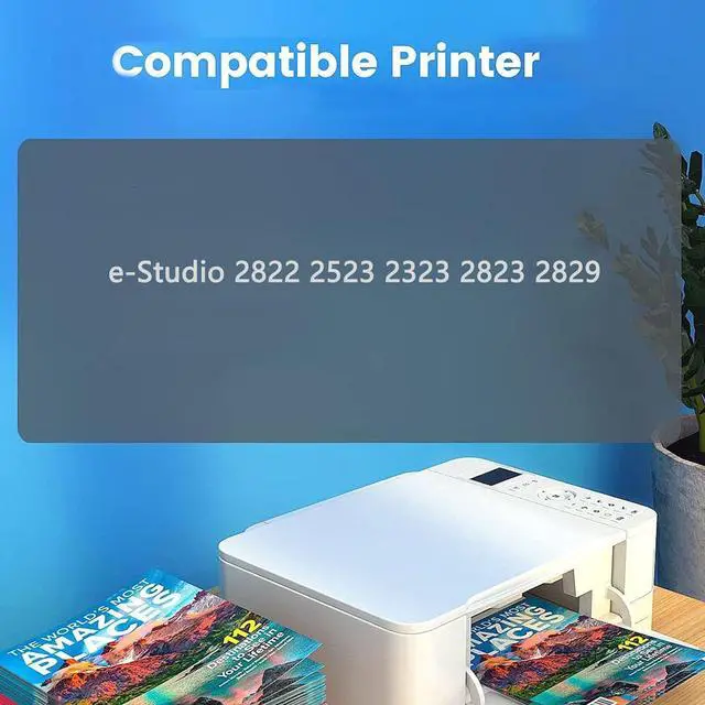 Alt view image 3 of 6 - 2323 Developer Unit Compatible Drum Unit for Toshiba e-Studio 2822 2523 2323 2823 2829 Printer, 60000 Pages Printing,Black-1 Pack