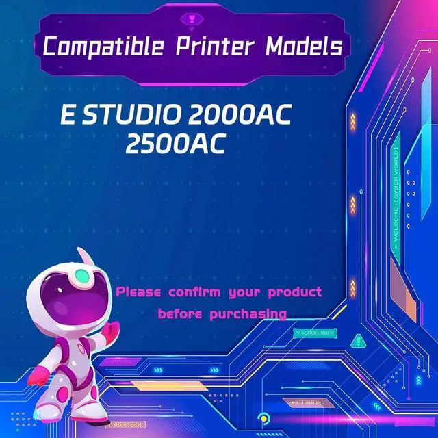 Alt view image 2 of 7 - T-FC200 Developer Unit is Compatible for Toshiba E Studio 2000AC 2500AC Printers, High Yield 80000 Pages, with Chip for Long-Lasting Durability (1 Pack Cyan)