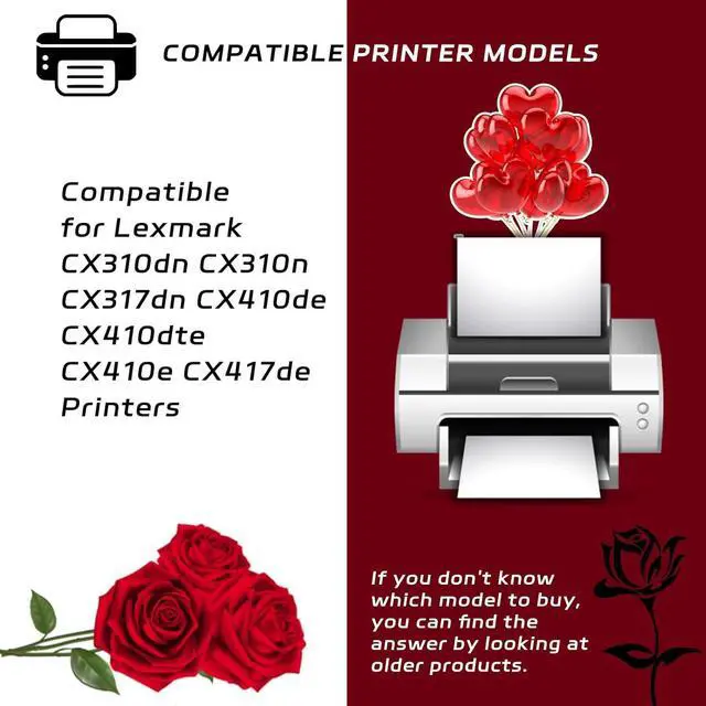 Alt view image 2 of 7 - 70C0D10 70C0D20 70C0D30 70C0D40 Developer Unit Compatible with Lexmark CX310dn CX310n CX317dn CX410de CX410dte CX410e CX417de Printers, High Yield 30000 Pages, Vibrant Colors (Yellow)