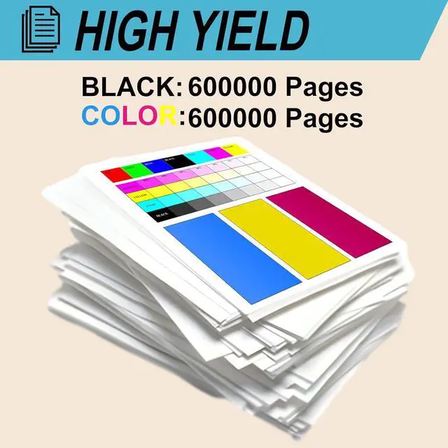 Alt view image 3 of 7 - DV-8505 Developer Unit Compatible for Kyocera TASKalfa 4550ci 5550ci Printers, High Yield 600000 Pages, Print More Pages (1 Pack Yellow)