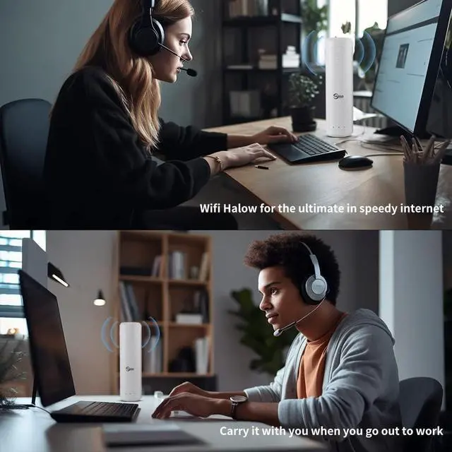 Alt view image 5 of 7 - WiFi Halow Extender Signal Booster for Home Farm Apartment,902-928MHz Signal Amplifier,Wireless Repeater Router Outdoor Signal Improvement,High Speed Transmission Repeater with Ethernet Port,2.4GHz