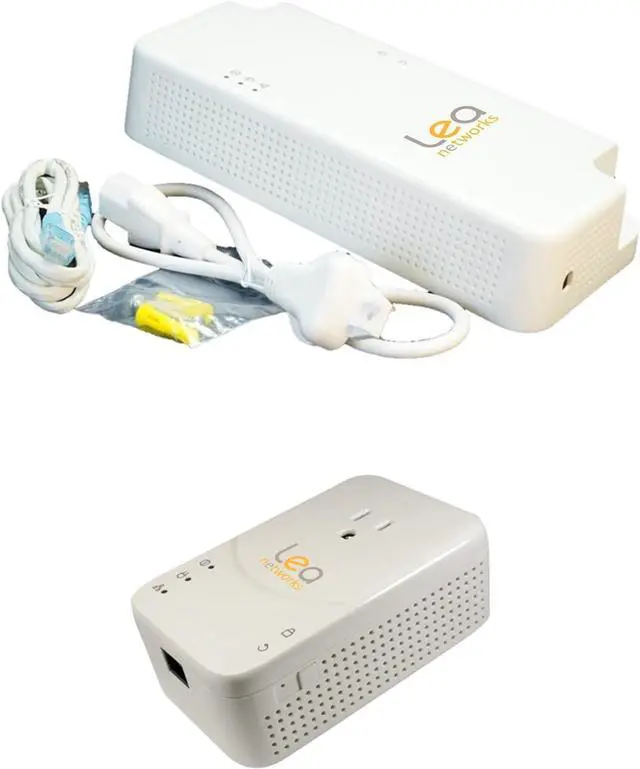 Main image of NetPower1800 PoE/PLC + NetSocket1800 PLC Kit. HPAV2 PLC Ethernet Over Powerline Adapter and 30W PoE with Built-in HPAV2 PLC Communications