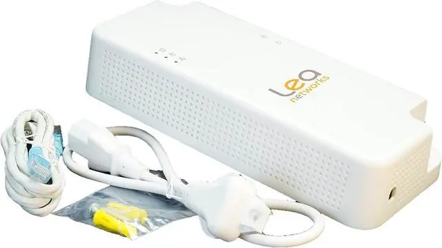 Alt view image 4 of 4 - NetPower1800 PoE/PLC + NetSocket1800 PLC Kit. HPAV2 PLC Ethernet Over Powerline Adapter and 30W PoE with Built-in HPAV2 PLC Communications