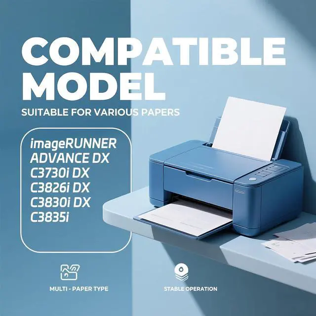 Alt view image 2 of 7 - GPR-53 Developer Unit Compatible for Canon imageRUNNER Advance DX C3730i DX C3826i DX C3830i DX C3835i Printers, Capacity 240000 Pages, with Chip, Stable Output (3 Pack Black)