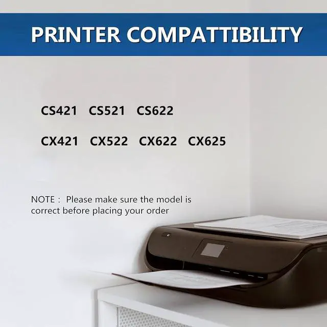 Alt view image 2 of 6 - CS421 Developer Unit Replacement for Lexmark CS421 78C0D10 78C0D20 78C0D30 78C0D40 Developer Unit for use in Lexmark CS421 CS521 CS622 CX421 CX522 CX622 CX625 Printers (BCMY, 4-Pack)