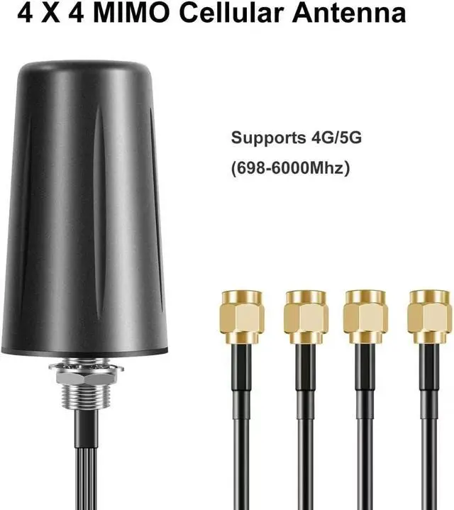 Alt view image 3 of 3 - 4x4 MIMO Omnidirectional Low Profile Wide-Band 4G LTE 5G External Antenna for Boosts Performance of 4G/5G Routers Gateways Hotspot Verizon AT&T T-Mobile RV Home Internet, Slinkdsco