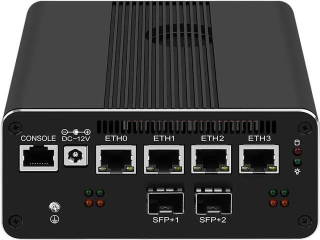Main image of 10GbE SFP+ Micro Firewall Appliance Mini PC, Intel Core i5 1240P 12C/16T 16GB DDR5 256GB PCIE SSD 4xIntel I226-V 2.5GbE 2*Intel 10Gb Network Card Firewall Home Server/Router 1xConsole