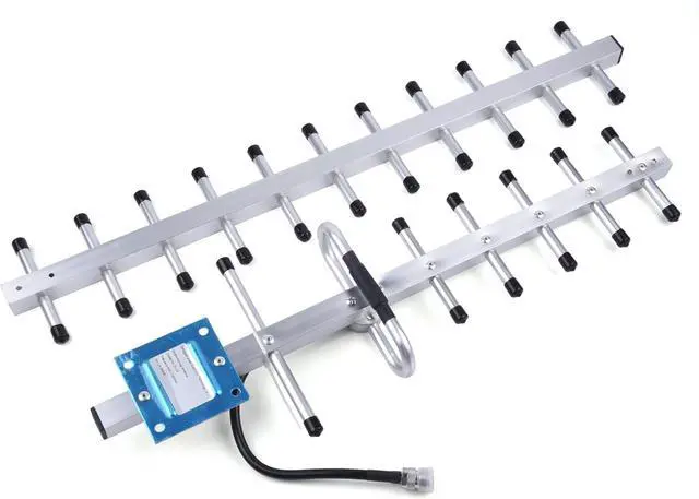 Alt view image 4 of 7 - 2G/3G/4G Wireless Yagi Antenna 20dbi Outdoor Antenna 824-2700MHz - Directional Antenna Booster N Female Connector with 0.3M Cable for Network Router (with 15M Extension Cable)