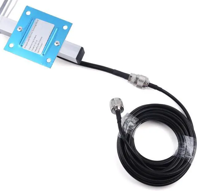 Alt view image 7 of 7 - 2G/3G/4G Wireless Yagi Antenna 20dbi Outdoor Antenna 824-2700MHz - Directional Antenna Booster N Female Connector with 0.3M Cable for Network Router (with 15M Extension Cable)