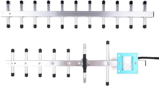 Alt view image 5 of 7 - 2G/3G/4G Wireless Yagi Antenna 20dbi Outdoor Antenna 824-2700MHz - Directional Antenna Booster N Female Connector with 0.3M Cable for Network Router (with 15M Extension Cable)