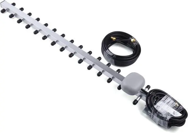Main image of 4G LTE Wireless Yagi Antenna 25dbi Outdoor Antenna 791-2690MHz - Directional Antenna Booster SMA Connector for Network Router (with 30M Cable)
