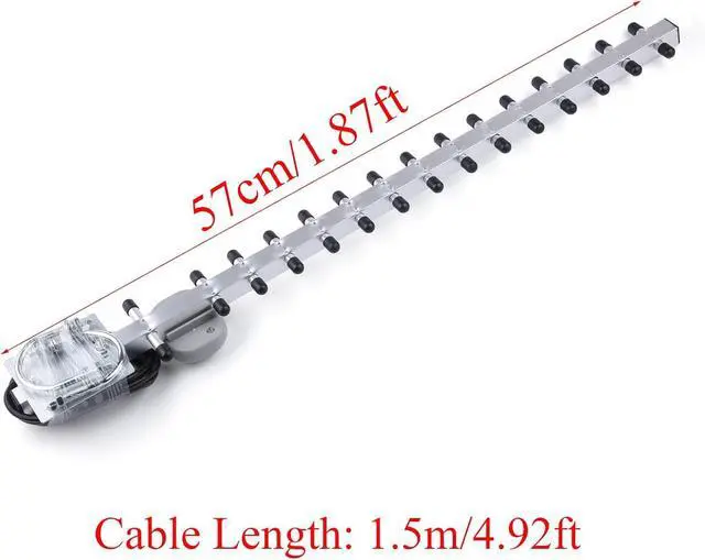 Alt view image 3 of 7 - 4G LTE Wireless Yagi Antenna 25dbi Outdoor Antenna 791-2690MHz - Directional Antenna Booster SMA Connector for Network Router (with 30M Cable)