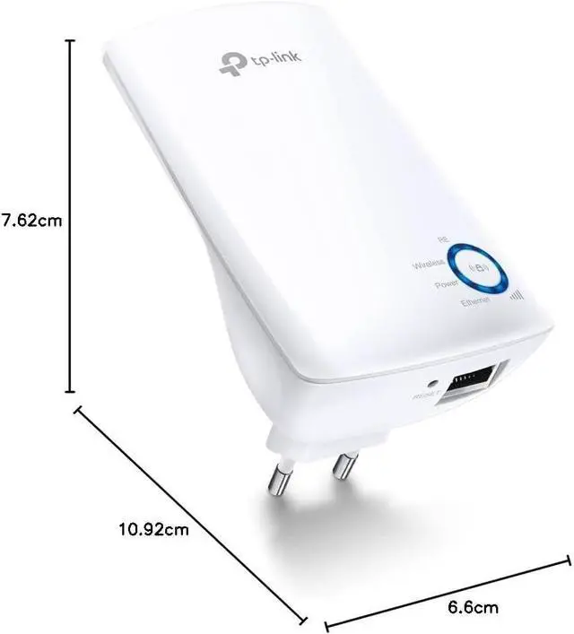 Alt view image 7 of 7 - TPS-Link TL-WA850RE N300 Wireless Range Extender, Broadband/Wi-Fi Extender, Wi-Fi Booster/Hotspot with 1 Ethernet Port, Plug and Play, Built-in Access Point Mode