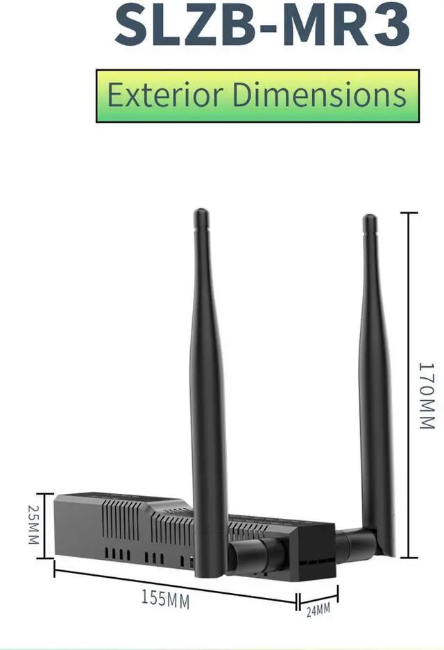 Alt view image 7 of 7 - SMLIGHT SLZB-MR3 - Zigbee 3.0 to Ethernet,USB,and WiFi Gateway Coordinator with PoE,Universal Gateway for Home Assistant/ Zigbee2MQTT/ZHA,Wireless Zigbee 3.0 USB Adapter