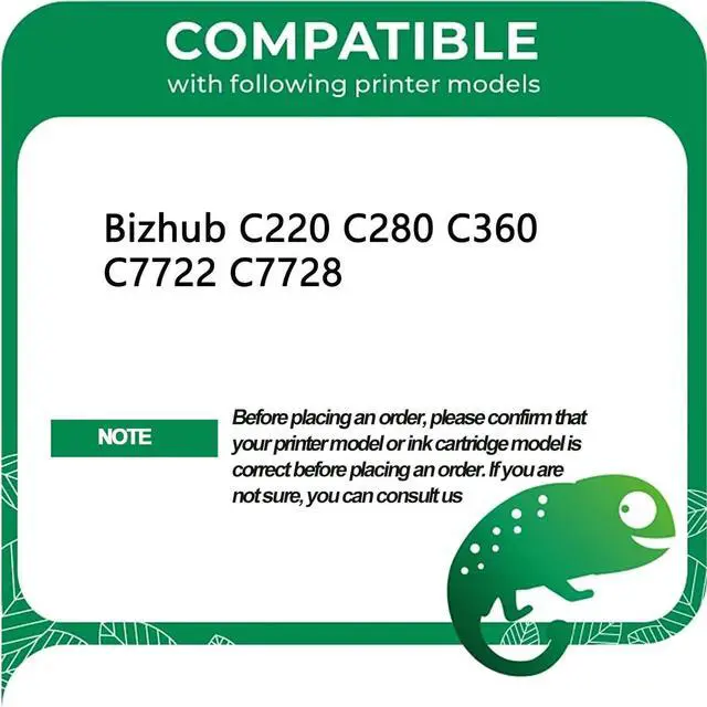 Alt view image 2 of 7 - Compatible for Konica Minolta DV-311 DV311 Developer Unit Replacement High Yield Work with Bizhub C220 C280 C360 C7722 C7728 Printer,Yellow-1 Pack