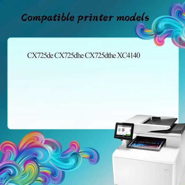 Alt view image 2 of 7 - CS720de Developer Unit Compatible for Lexmark CX725de CX725dhe CX725dthe XC4140 Printers, High Production Replacement (Magenta)