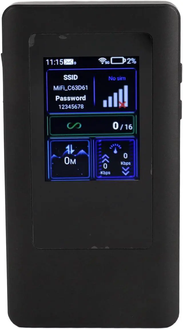 Main image of 6 Router with SIM Card Slot, 5G WiFi Mobile Hotspot 6 Modem Up to 2.5Gbps Speed with 2GB 32 ROM SA NSA Mobile Hotspot Unlocked Dual Band 16 Connected Devices Travel for Android 11
