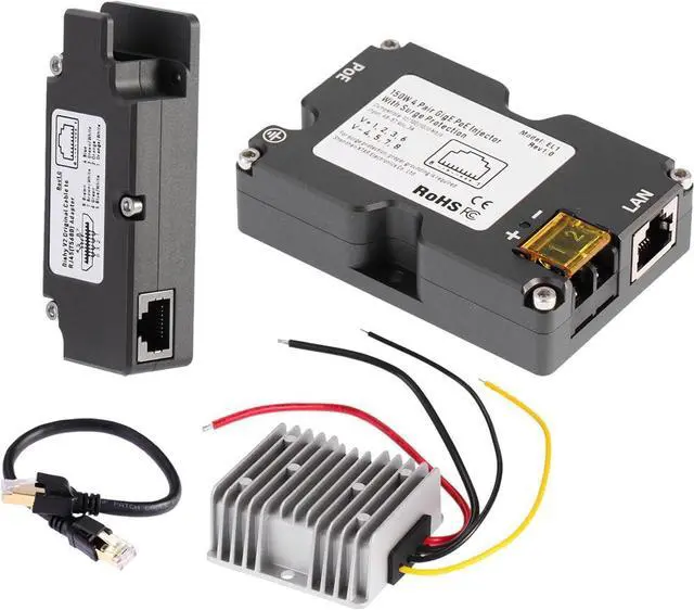 Main image of PoE Ethernet Adapter for Network V2 Router Desktop Laptop 12V to 48V Converter