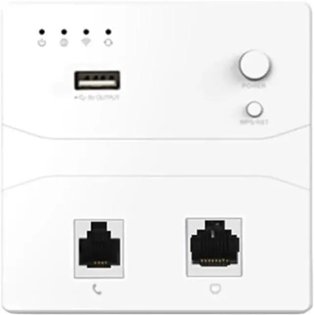 Main image of Wirieless 86 Panel Ap 300M Access Point Wf Extender 2.4Ghz in Wall Router with Usab Power Charging for Network Coverage