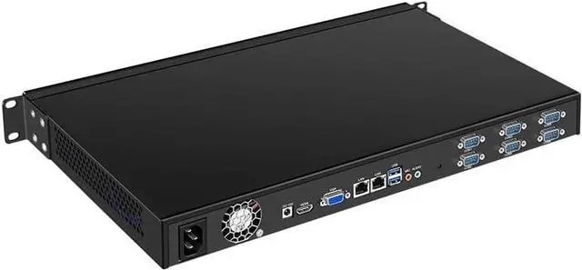 Alt view image 2 of 5 - Firewall Hardware, OPNsense, VPN, Network Security Appliance, Router PC, 1U Industrial Computer Intel i3 3217U,2 x Intel Gigabit LAN /6xCOM/USB3.0/ Barebone, NO RAM, NO Storage, (16GB RAM 256GB SSD)