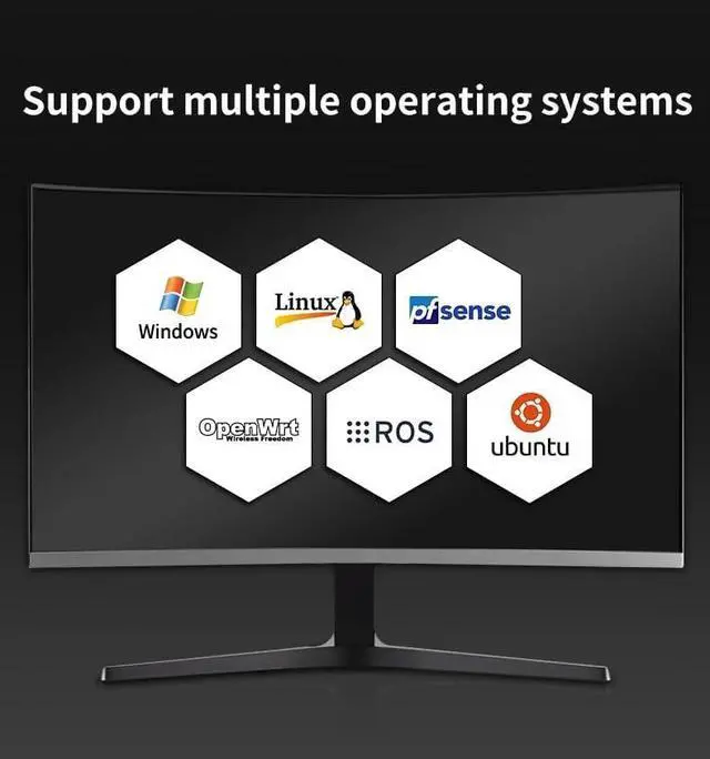 Alt view image 5 of 5 - Firewall Hardware, OPNsense, VPN, Network Security Appliance, Router PC, 1U Industrial Computer Intel i3 3217U,2 x Intel Gigabit LAN /6xCOM/USB3.0/ Barebone, NO RAM, NO Storage, (16GB RAM 256GB SSD)