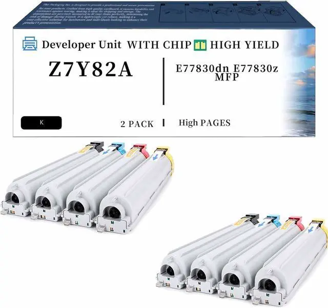Main image of Z7Y82A Developer Unit Compatible for HP E77830dn E77830z MFP Printers 2Packs