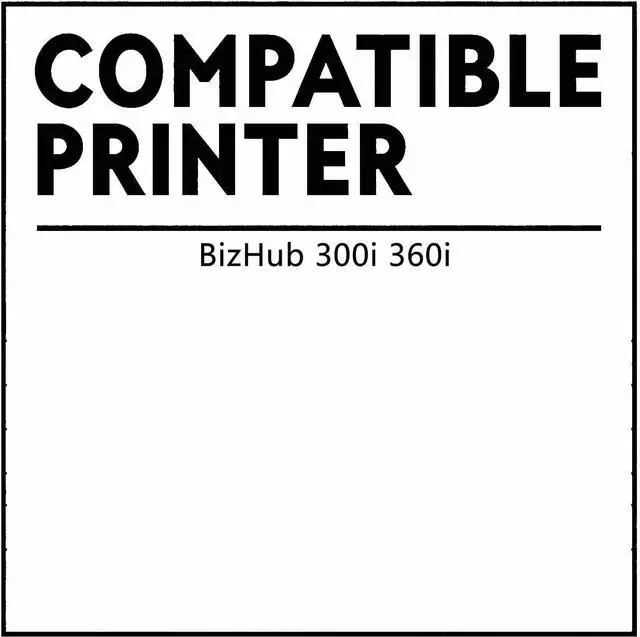 Alt view image 2 of 7 - TN330 AC7A030 AC7A050 AC7A090 TN-330 Developer Unit Compatible for Konica Minolta BizHub 300i 360i Printers 1Pack