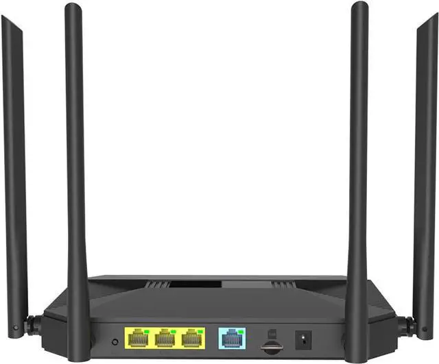 Alt view image 3 of 4 - Office Home 4 Network Port Whole House WiFi Router Full Netcom 4G Plug-in Card WiFi Router 300m, black