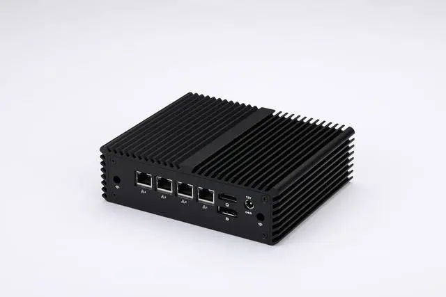 Alt view image 4 of 6 - Micro Firewall Router K5105L4 Celeron N5105 Processor 2.0GHz, Barebones No Ram No SSD WiFi, AES-NI, Dual Core, 4xGigabit LAN, Silent Home Server Network Gateway Soft Router PC