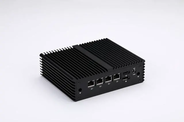 Alt view image 5 of 6 - Micro Firewall Router K5105L4 Celeron N5105 Processor 2.0GHz, Barebones No Ram No SSD WiFi, AES-NI, Dual Core, 4xGigabit LAN, Silent Home Server Network Gateway Soft Router PC