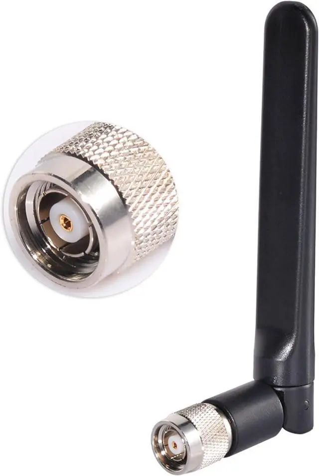 Alt view image 3 of 3 - 5GHz 3.5dBi WiFi Antenna RP-TNC Plug for Wireless Router AIR-ANT5135D Booster Black Dipole Aerial Rubber Antenna Network Antenna