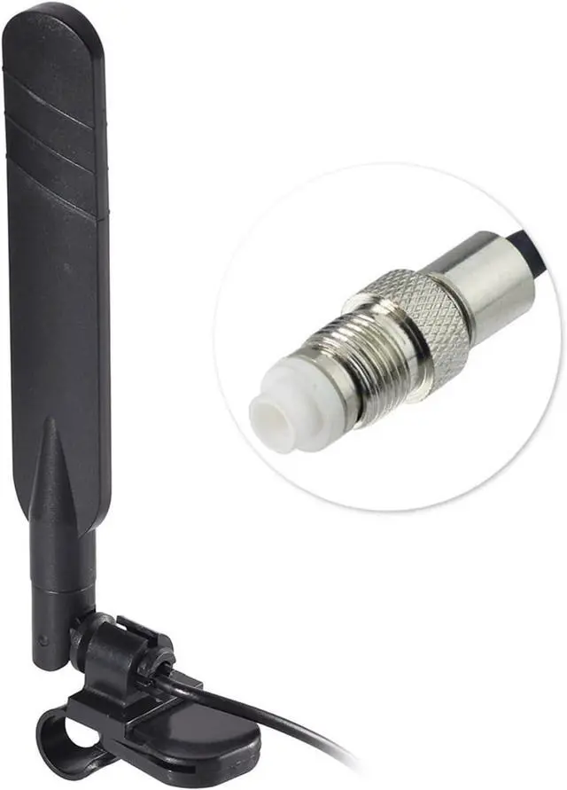 Alt view image 4 of 5 - 5.8GHz 5dBi Clip Antenna FME Jack Connector Cable 50cm for 802.11a Wireless Router Aerial Booster Network Antenna