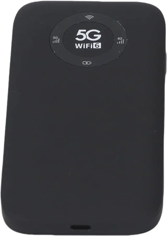 Main image of 5G Mobile Hotspot WiFi 6 with 7100mAh, IP67 Travel Router for 16 Devices, Dual Band Wireless SIM Card Modem (Black)