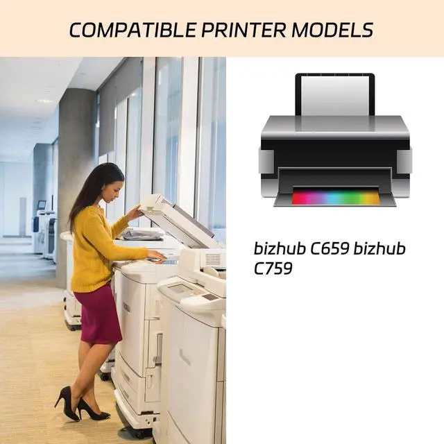 Alt view image 2 of 7 - Compatible for Konica Minolta IU712 Drum Unit+Developer Unit Work for Konica Minolta bizhub C659 bizhub C759 Printers, with Chip, High Yield 120000 Pages, Clear Printing (1 Pack Magenta)