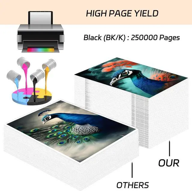 Alt view image 3 of 7 - Compatible for Kyocera DK3130 Developer Unit Work for Kyocera ECOSYS M3550idn M3560idn FS-4100DN FS-4200DN FS-4300DN Printers, with Chip, High Yield 250000 Pages, Clear Printing (1 Pack Black)