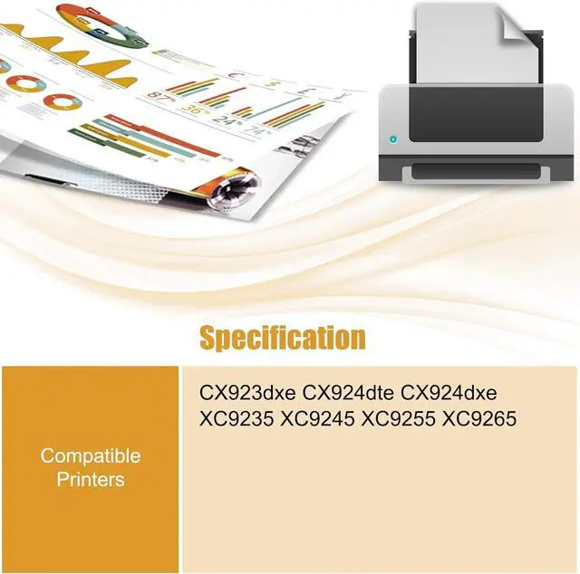 Alt view image 2 of 7 - 41X1598 Developer Unit Compatible for Lexmark CX923dxe CX924dte CX924dxe XC9235 XC9245 XC9255 XC9265 Printers, with Chip, High Yield 300000 Pages, High-Definition Printing (1 Pack Magenta)