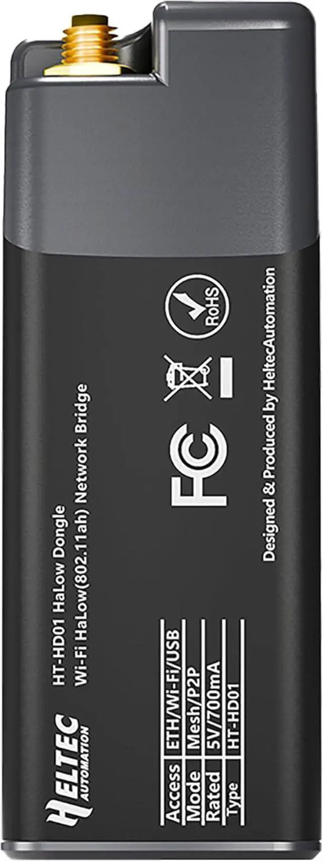 Alt view image 3 of 7 - Heltec Wi-Fi HaLow Dongle 1KM Ultra-Long-Range USB Type-C Low Power Consumption Wireless Network Bridge IEEE 802.11ah 902-928MHz Supported Wi-Fi and Ethernet (AP Mode)