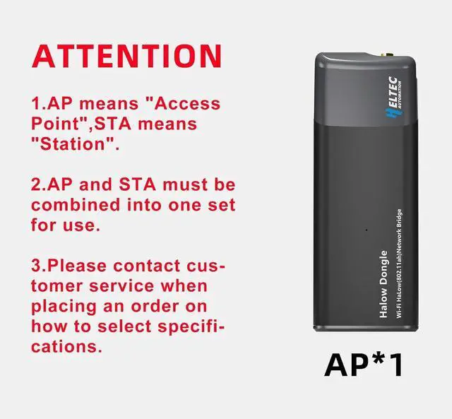 Alt view image 2 of 7 - Heltec Wi-Fi HaLow Dongle 1KM Ultra-Long-Range USB Type-C Low Power Consumption Wireless Network Bridge IEEE 802.11ah 902-928MHz Supported Wi-Fi and Ethernet (AP Mode)