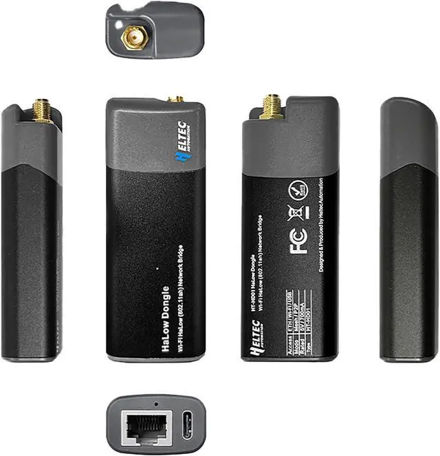 Alt view image 6 of 7 - Heltec Wi-Fi HaLow Dongle 1KM Ultra-Long-Range USB Type-C Low Power Consumption Wireless Network Bridge IEEE 802.11ah 902-928MHz Supported Wi-Fi and Ethernet (AP Mode)