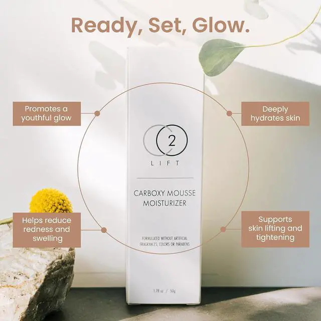 Alt view image 5 of 7 - CO2Lift Carboxy Mousse Moisturizer - 50g Advanced Hydrating Anti-Aging Formula With 3 Types of Vitamin C for Even Skin Tone and Long-Lasting Moisture