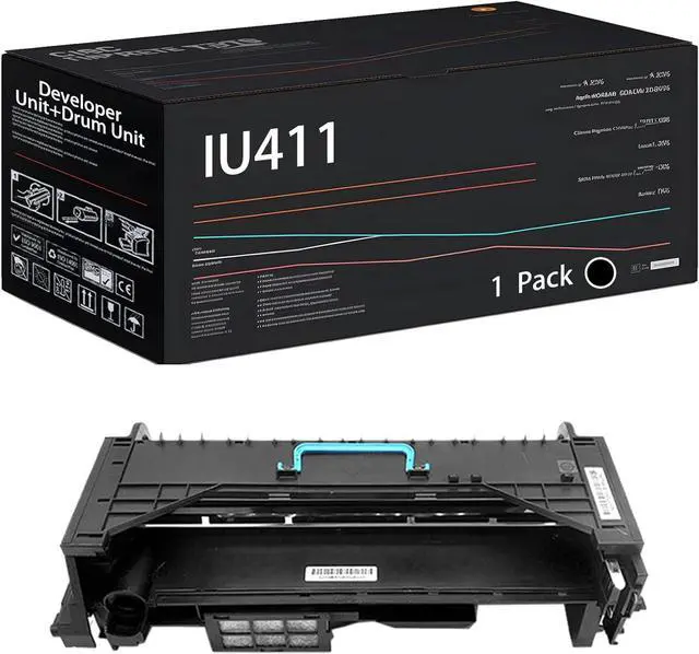 Main image of IU411 Developer Unit+Drum Unit Compatible for Konica Minolta Bizhub 223 283 363 423 36 42 Printers, with Chip, High Yield 80000 Pages, High-Definition Printing (1 Pack Black)
