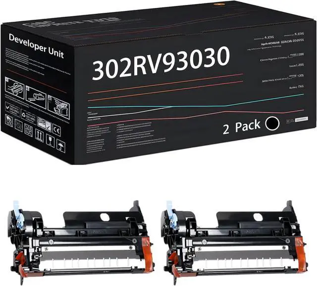 Main image of 302RV93030 Developer Unit Compatible for Kyocera ECOSYS M2040dn M2540dw M2635dw M2640idw P2040dw P2235dw Printers, with Chip, High Yield 100000 Pages, High-Definition Printing (2-Pack Black)