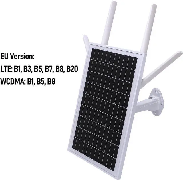 Alt view image 6 of 7 - Zunate Solar Powered 4G LTE Outdoor Modem Router, IP66 Water Proof WiFi Hotspot with 15W Panel and SIM Support for RV Remote Monitoring Security Devices (European Version(B1/3/7/8/20/28A/40 B1/8))