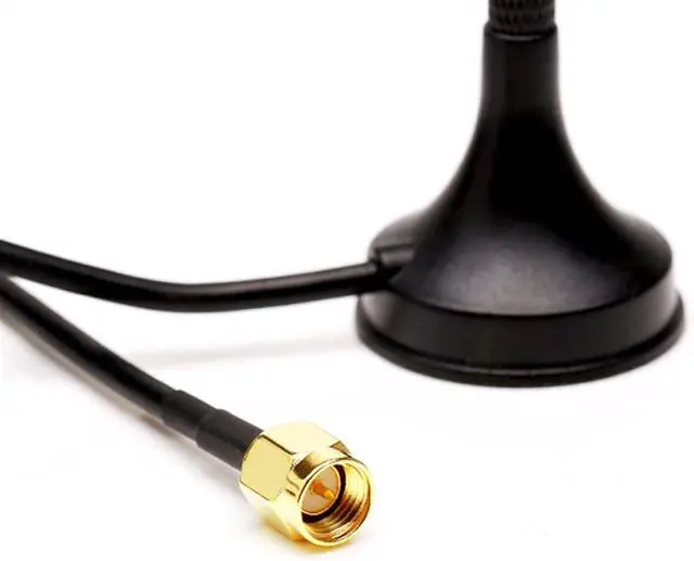 Alt view image 5 of 7 - 10PCS WiFi Antenna 2.4G / 5.8G 12dBi Dual Band Magnetic Base Antenna SMA Male with Cable for Router Camera Signal Booster Network Antenna