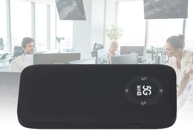 Alt view image 7 of 7 - 5G WiFi 6 Mobile Hotspot, 2.4GHz and 5.8GHz Portable Wi Fi Device, Supports SIM Card Slot and 16 Devices, Water and Dust Proof, 7100mAh Battery, 5G Wireless Router for Travel