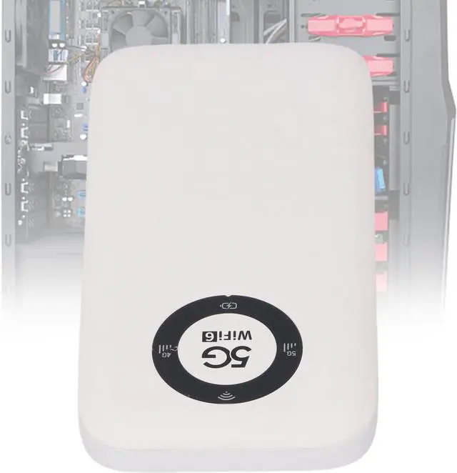 Alt view image 2 of 7 - 5G Mobile Hotspot, Portable WiFi Device Wireless Router with SIM Card Slot, 16 Devices, WiFi 6, IP67 Water Proof, 7100mAh Battery for Travel (White)