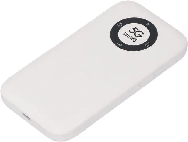 Alt view image 5 of 7 - VBESTLIFE 5G Mobile Hotspot, Portable WiFi 6 Router with SIM Card Slot, 7100mAh Battery, Wireless WiFi Support 16 Devices, for Travel (White)