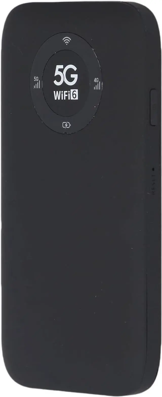 Alt view image 6 of 7 - Dpofirs 5G WiFi 6 Mobile Hotspot, 5G Router with Sim Card Slot, Portable Travel Router Supports 16 Users, 7100mAh Battery, for Phone Tablet (Black)