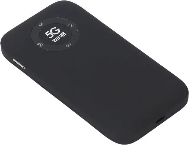 Alt view image 3 of 7 - Sorandy 5G Mobile Hotspot, WiFi6 Wireless Router Hotspot Device with SIM Card Slot, Portable WiFi Connect Up to 16 Devices, 7100mAh Battery, for Travel, Camping (Black)